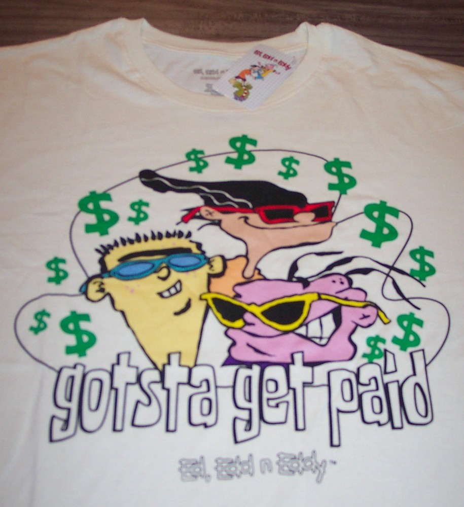 CARTOON NETWORK ED EDD N EDDY Gotsta Get Paid T-Shirt MENS 2XL XXL NEW with Tag