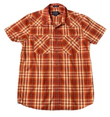 PENDLETON Plaid Shirt Men’s Medium Short Sleeve Frontier Pearl Snap Western