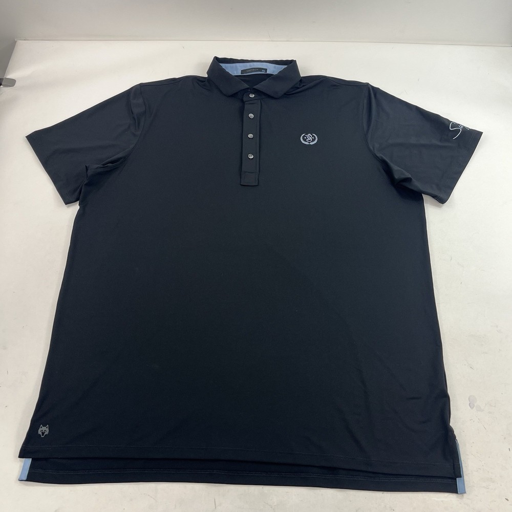 Greyson Black Performance Golf Polo Shirt 2XL Suacon Valley Club Siegfried