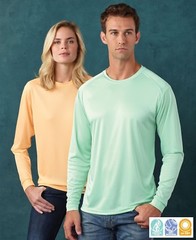 Adult Long Sleeve UPF 50 T-Shirt Sport Fishing Boat UV Protection Performance