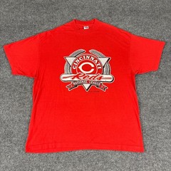 Vintage Cincinnati Reds trench Single Stitch T-Shirt Size 2XL