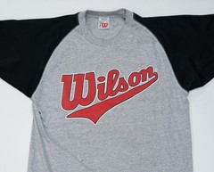 Vintage Wilson Raglan Sport Shirt Mens Size XL Color Block 90s Athletic