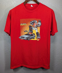 Transformers x Back to the Future Marty McPrime T-Shirt Men’s L Graphic Tee