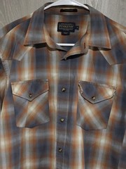 PENDLETON Frontier Pearl Snap Button Front Shirt Men’s M Multicolor Plaid
