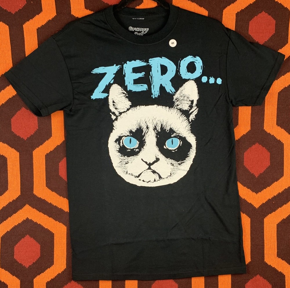 Grumpy Cat t-shirt Men’s Small ZERO Fs Given