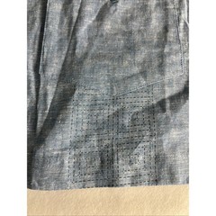 Cafe Luna Men’s Shirt Size XL Linen Blend Button Front Hawaiian Pockets Blue PA3