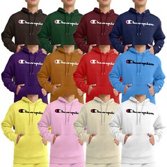 Champion Brand Hoodie Heavy Pullover Big Script Logo Jacket Powerblend Fleece