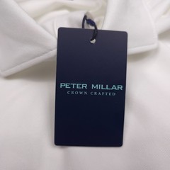 $125 Peter Millar Albatross Solid White Pique Polo Shirt Mens Size 2XL
