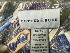 Vintage Cutter & Buck 30’s ALL OVER PRINT Golf Polo Shirt Mens XL