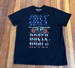 Guns N’ Roses Flag Logo Print Out T-Shirt 2XL Black