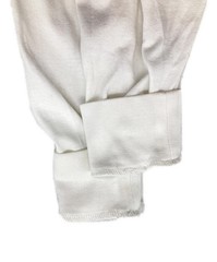 Authentic COMOLI Open-end Knit Long-sleeve Crew Neck Shirt 2 White Men R01-05006