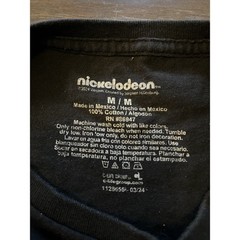 Nickelodeon Spongebob Squarepants Graphic T-Shirt Medium Black Meme Back Print