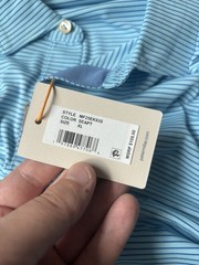 Peter Millar Featherweight Performance Polo XL Seaport Blue NWT