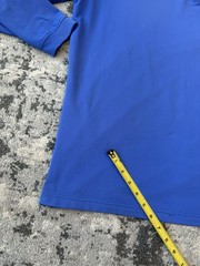 Peter Millar Blue Element E4 Wicking 1/4 Zip Golf Pullover Sz XL See Pics Logo
