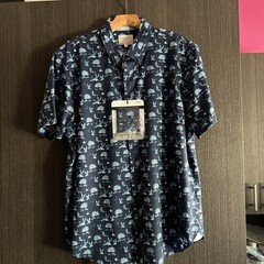 CON.STRUCT Slim Fit 4-Way Stretch short-sleeve button-up, size Large