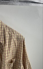 Ermenegildo Zegna Mens Multicolor Plaid Long Sleeve Button-Up Shirt Size Small