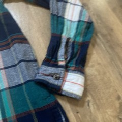Natural Reflections Plaid Flannel Button-Up Shirt Women’s Large Long Sleeve