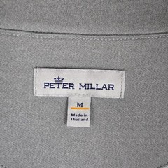 PETER MILLAR Mens Size Medium Performance 1/4 Zip Perth Pullover Gray Golf
