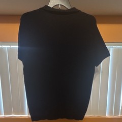 French Connection Men’s Black Solid Short Sleeve Collared Polo Shirt Size M