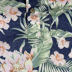 Chubbies Shirt Mens Small Floral Hawaiian 1/ Button Palm Short Sleeve Summer