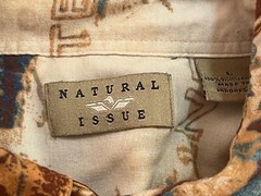 NATURAL ISSUE Men’s Short Sleeve GRAND HOT WEST Hawaiian Shirt Large