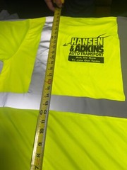 CLASS 2 HIGH VISIBILITY REFLECTIVE TYPE R ROAD WORK CONSTRUCTION SAFETY T-SHIRT