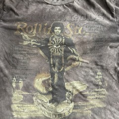 Jimi Hendrix Rolling Stone Collection T Shirt Large Brown Mineral Wash Band Tee