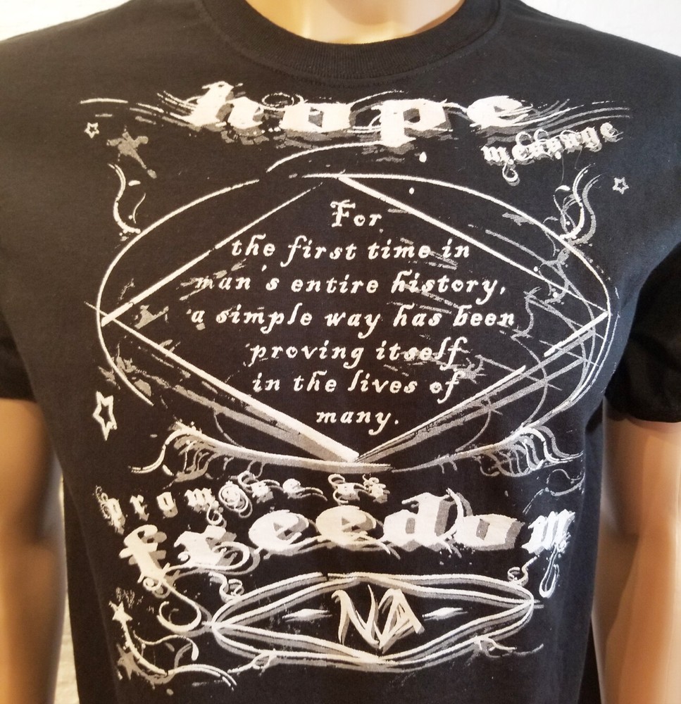 Narcotics Anonymous NA SPLATTERED MESSAGE V.2.0 T-shirt – Free Shipping