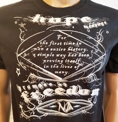 Narcotics Anonymous NA SPLATTERED MESSAGE V.2.0 T-shirt – Free Shipping