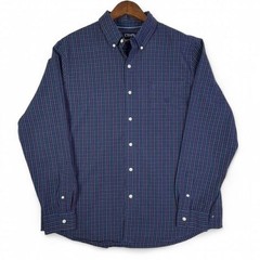 Classic Preppy Chaps Check Button Down Shirt Size XXL