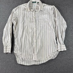 Vintage Gitman Bros Men’s Button Up Shirt 17×35 Stripe Long Sleeve Classic