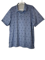 Flag & Anthem Madeflex Performance Golf Polo Shirt Summer Comfort Men’s XL Blue