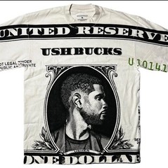 NWOT Usher AOP Usher Bucks The Colosseum Graphic T-Shirt Men’s XL