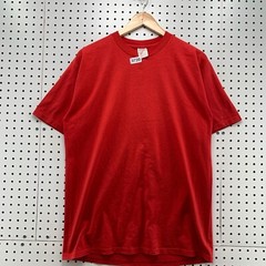 Vintage 90s Jerzees Blank Shirt Red Mens Large Single Stitch Made USA 20.5×30.5