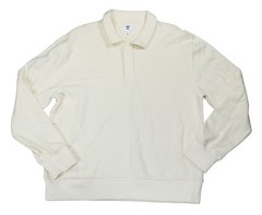 Mode of One Sweatshirt Style Knit Long Sleeve Pullover Men’s Polo Shirt NWT