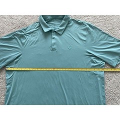 Lululemon Logo Pro Snap Front Performance Short Sleeve Polo XXL Golf Tennis