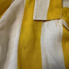 NWT Duvin Design Cabana Button Up Shirt Yellow Striped Short Sleeve Mens Medium