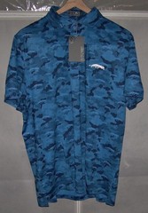NEW $180 G/FORE Polyester & Spandex Golf Polo Shirt GROVE XXIII Sz XL Blue Camo