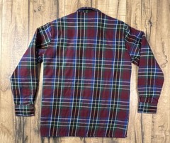 Vintage 90s Quilt Lined Plaid Tarleton Flannel Shirt Jacket Pockets Mens Medium
