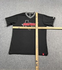 Marucci TEXAS Elite Black Baseball #35 Jersey warmup Shirt BAGGY Med V Neck Poly
