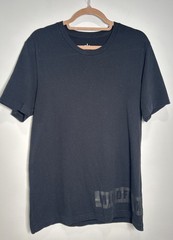 Alo Mens Size Medium Black Short Sleeve Crewneck T-Shirt Cotton Mindful Movement