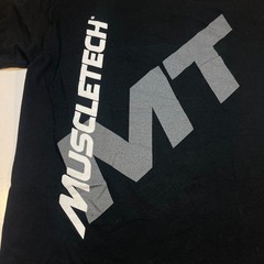 Vapor MUSCLETECH Muscle Gym Bodybuilding Weightlifting Tee T SHIRT Sz Mens L