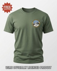 “USMC MOUNTAIN WARFARE TRAINING CENTER – BRIDGEPORT, CA” – Green T-SHIRT – Sz XL