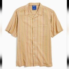 Without Walls Khaki Cargo Notch Collar Button Down Shirt – S
