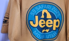 NEW Authentic 2025 JEEP 59th Moab Easter Safari Short Sleeve Event Tee RARE XL