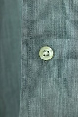 GITMAN BROS Men’s 15.5 34 Solid Gray Dress Shirt Button Front One Pocket