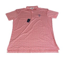 Johnnie-O Men’s Four Leaf Featherweight Performance Polo Pink L