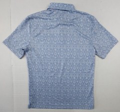 Mizzen + Main Halyard SS Polo Shirt Mens Size Small Sky Woodblock NWT $98.00