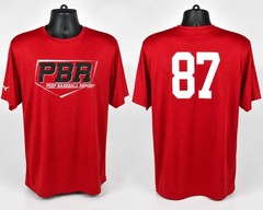 Mizuno PBR Prep Baseball Report Performance Shirt Red Men’s XXL #84 #85 #86 #87