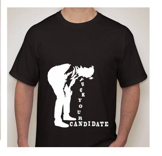 F$#! Your Candidate 2020 elections throw throwing up Anarchist Anarchy T shirt